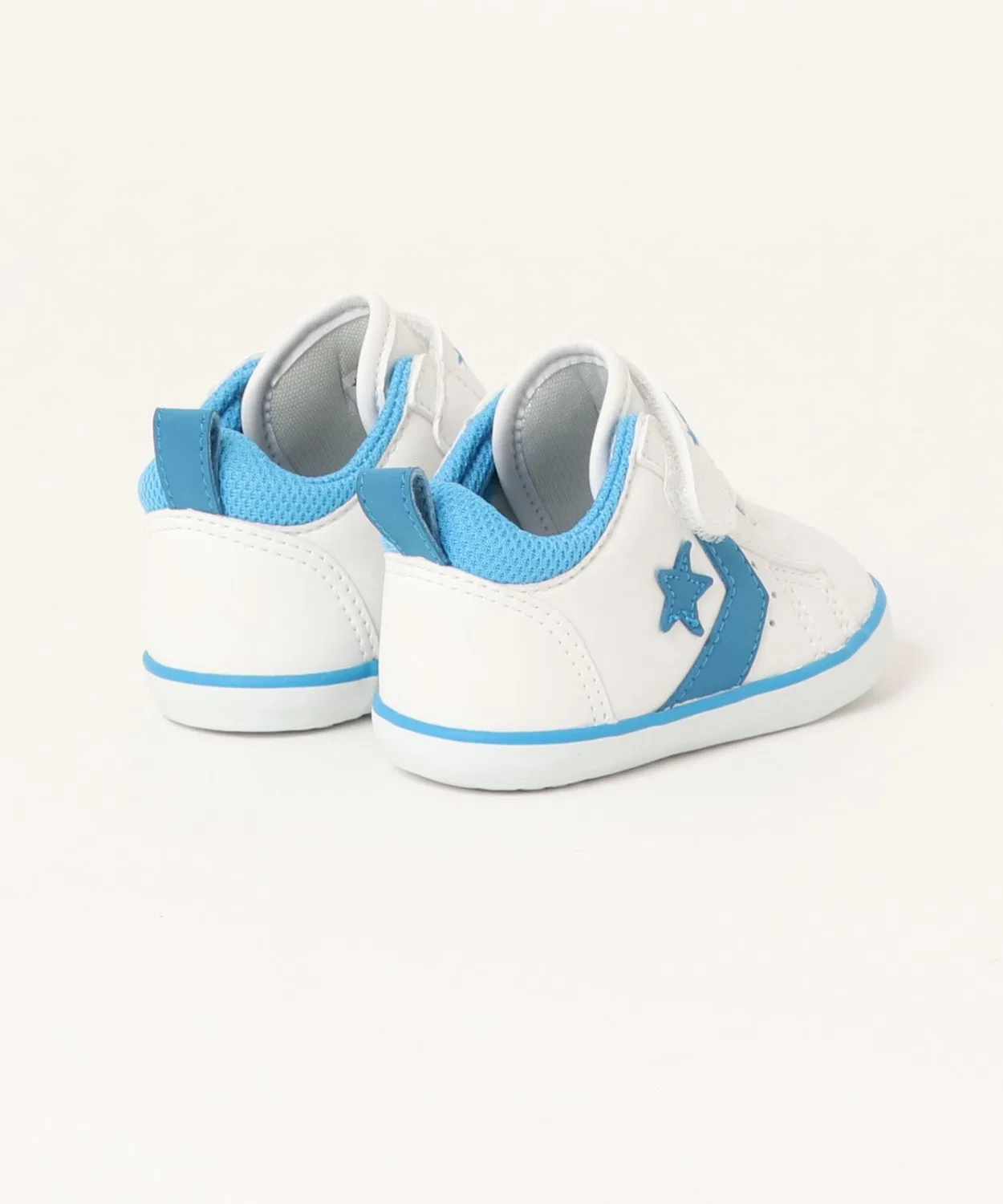 Детские кроссовки с синтетической кожи Mini P-L N CONVERSE, White/Blue — фото 2