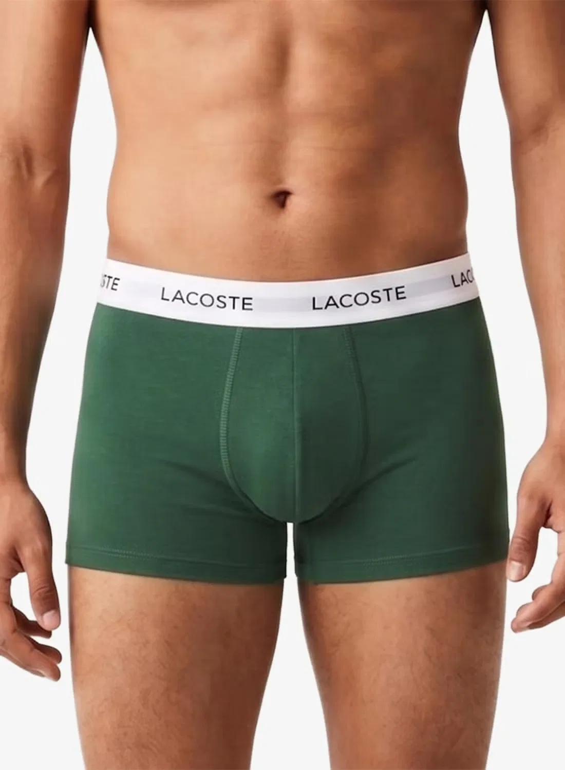 Трусы-боксеры эластичные, комплект из 3 штук, Lacoste, черный — фото 3