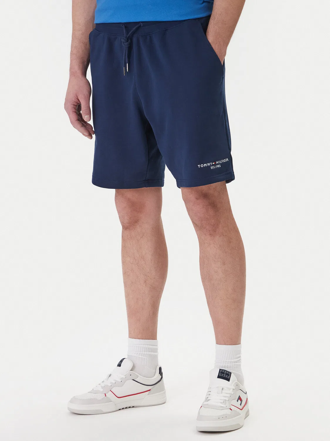 Мужские спортивные шорты стандартного кроя Logo Tommy Hilfiger, темно-синий