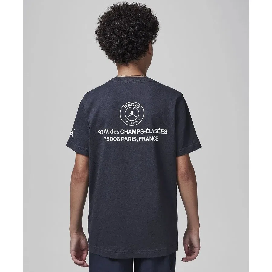Детская футболка Nike Jordan Lightning PSG SS Tee, Цвет: Duman — фото 2