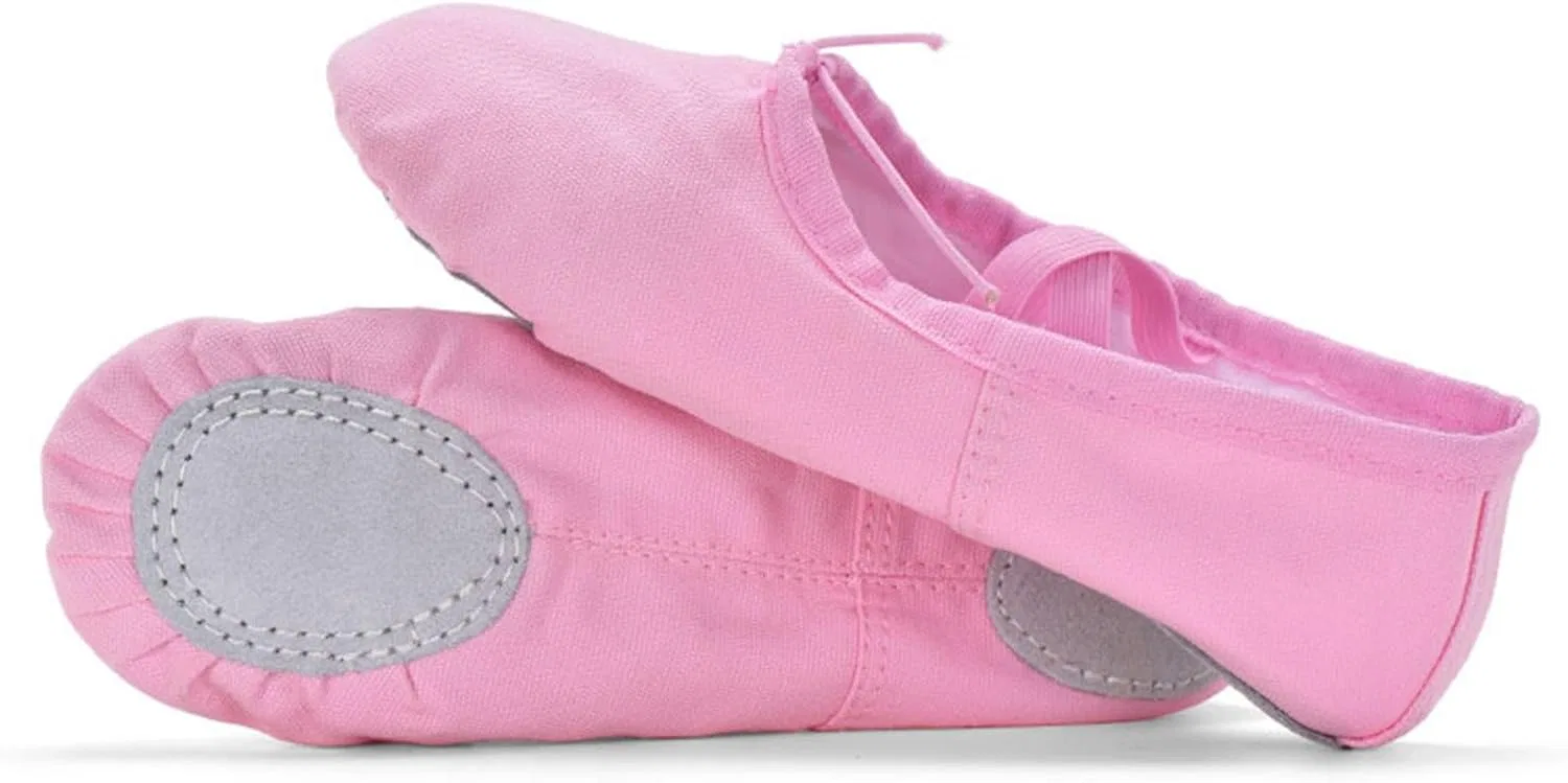 Детские балетки для девочек с этническим принтом, Hot Pink — фото 3