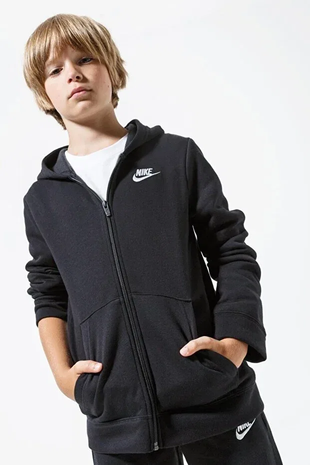 Детский спортивный костюм для девочек с капюшоном Nike, Black