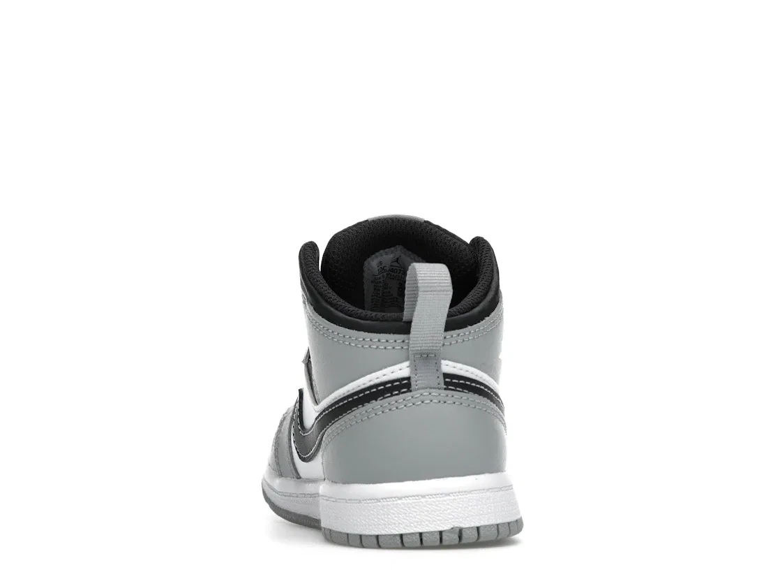 Детские кроссовки Lifestyle с моделью Jordan 1 Mid Jordan, Light Smoke Grey/Anthracite/White — фото 4