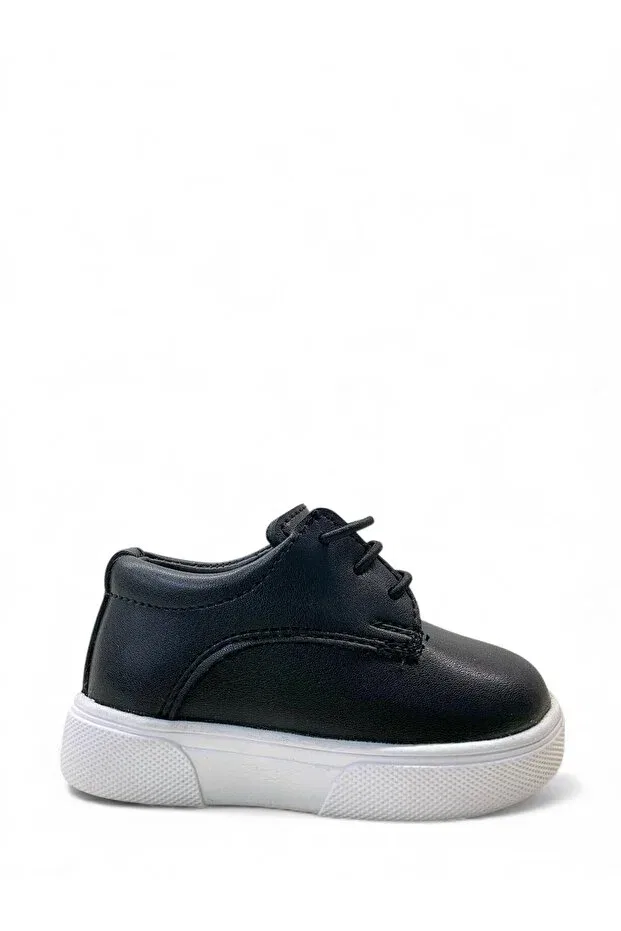 Детские туфли для мальчиков с принтом Classic Shoes Tuğba Ortopedi, Black