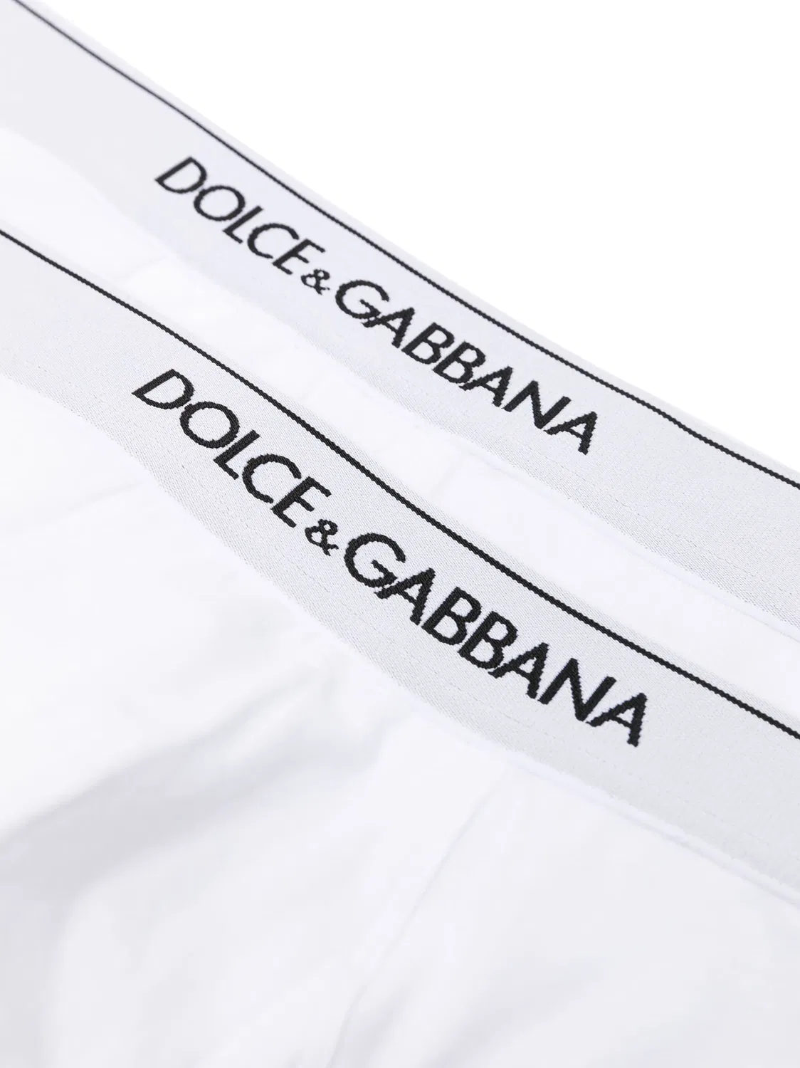 Набор трусов‑брефов с логотипом Dolce & Gabbana, белый — фото 2