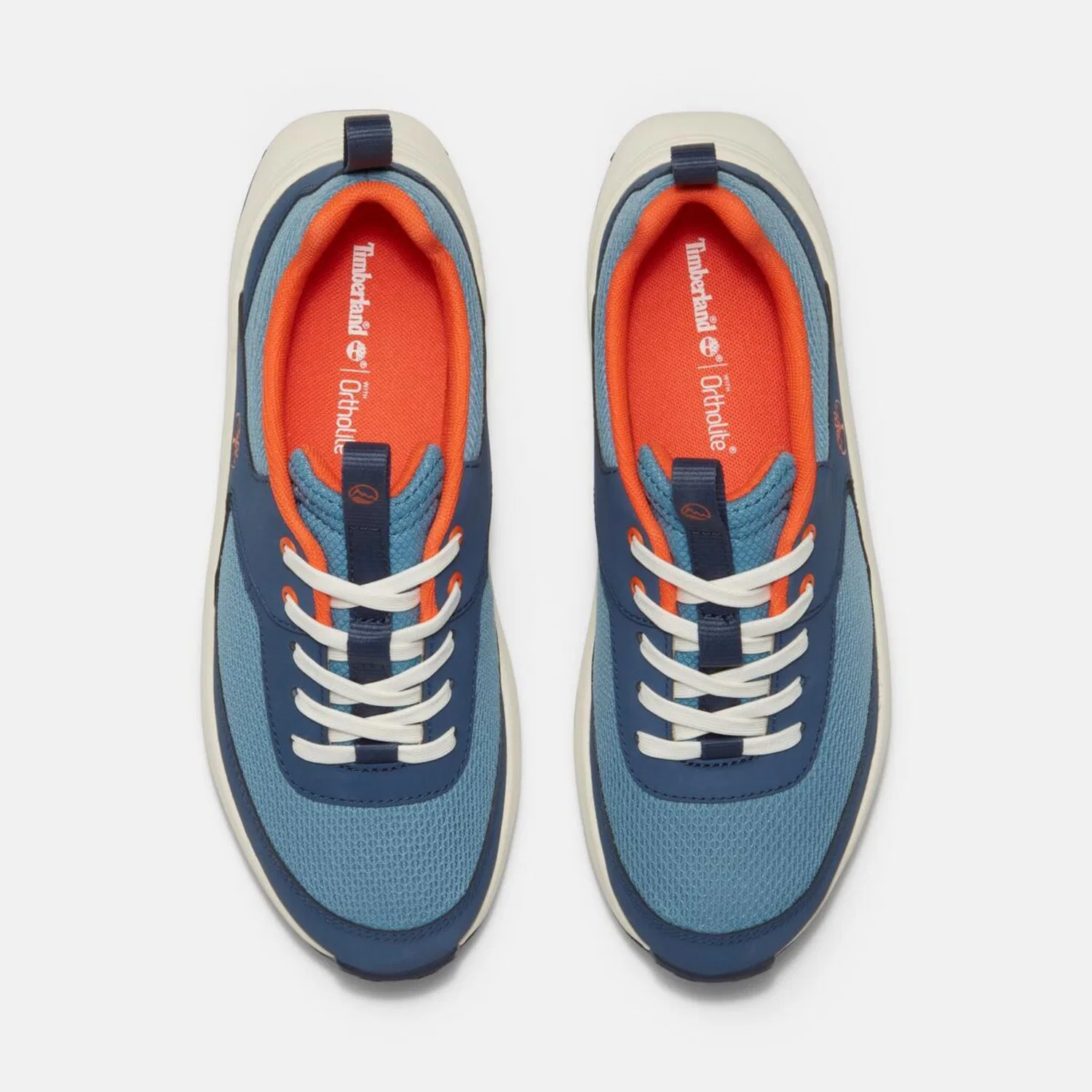 Детские кроссовки на шнуровке Motion Access Low Hook & Loop Timberland, Blue Mesh — фото 4