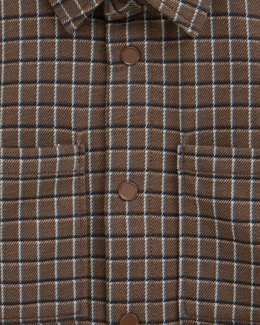 Рубашка на пуговицах WE Fashion стандартного кроя, коричневая — фото 4