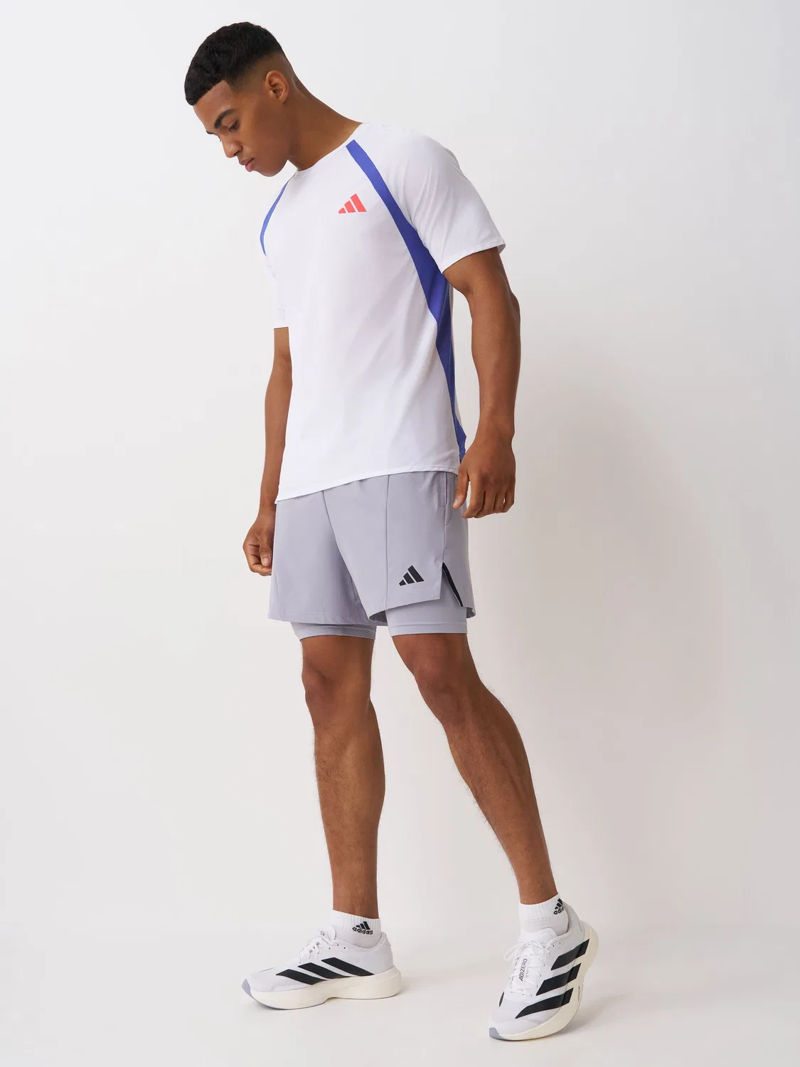 Футболка Adizero Archive Running adidas, White — фото 3