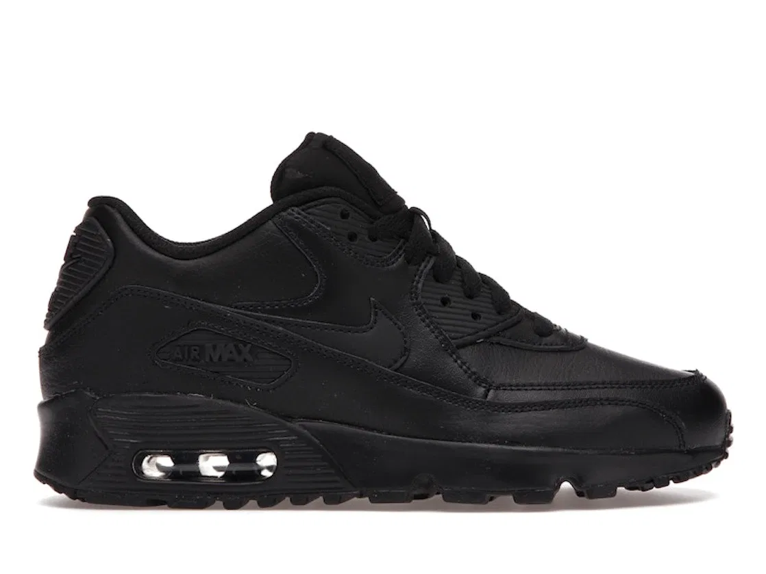 Детские кроссовки для мальчиков и девочек с амортизацией Nike Air Max 90, Black/Black