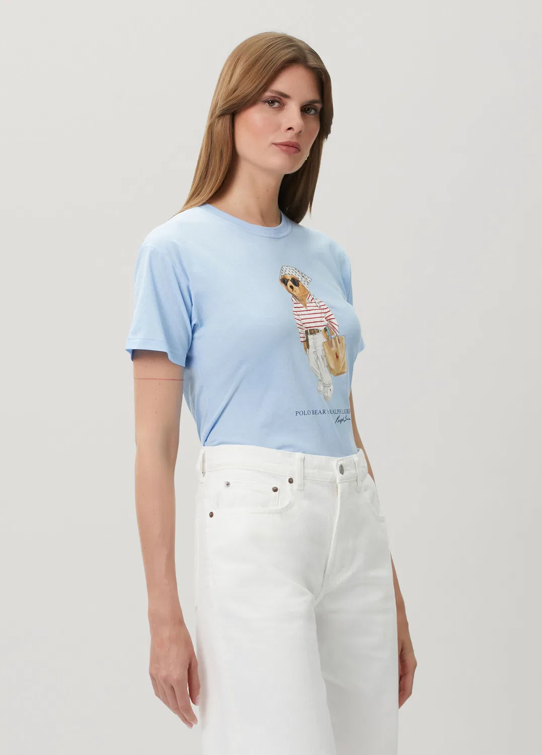 Футболка поло Polo Bear Polo Ralph Lauren, light blue — фото 3