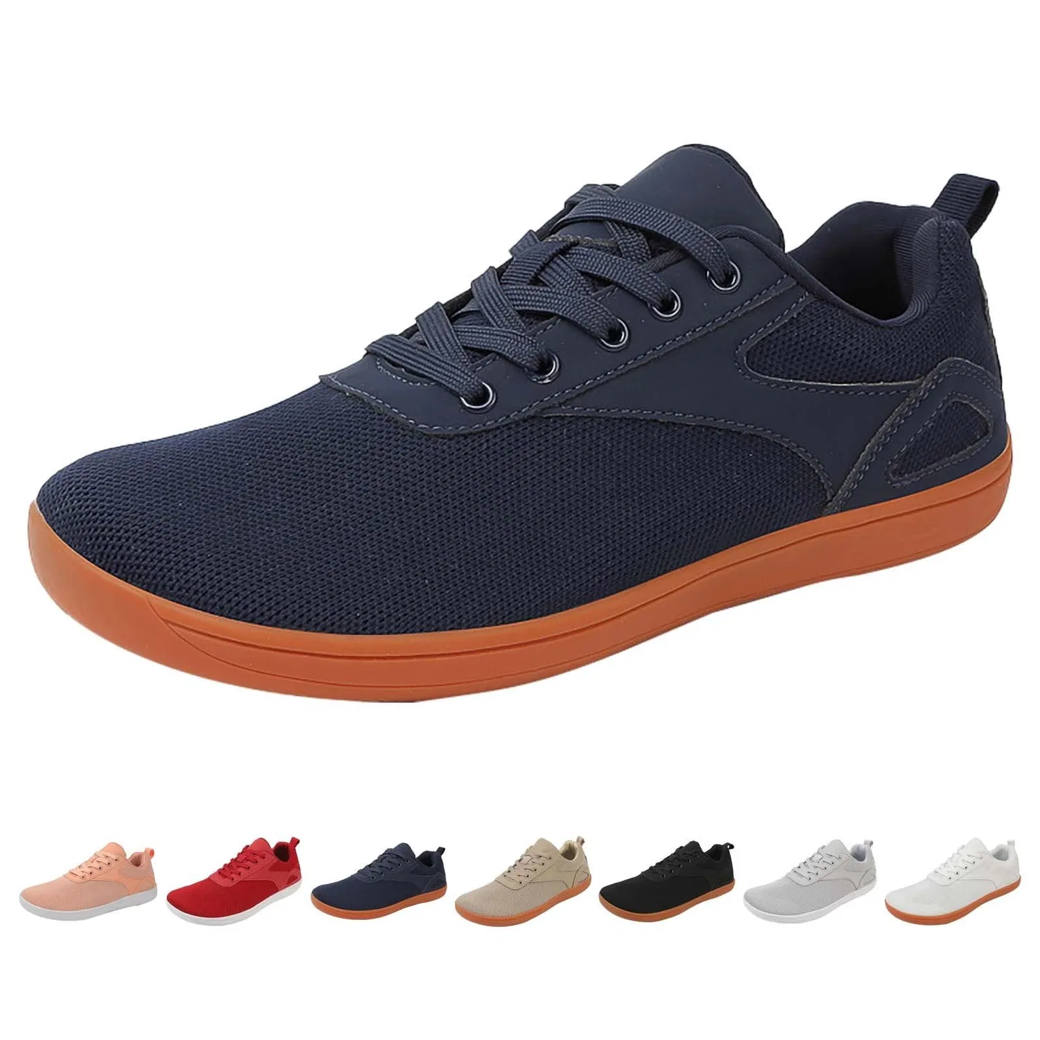 Детские минималистичные кроссовки для бега по бездорожью Unisex Wide Barefoot Shoes Minimalist Shoes, 01 Dark Blue — фото 3