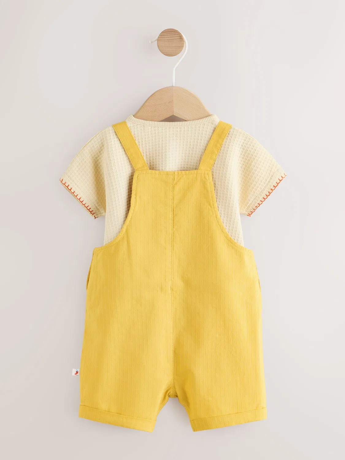 Комбинезон с боди Next Yellow Fruit/Veg Print, желтый — фото 3