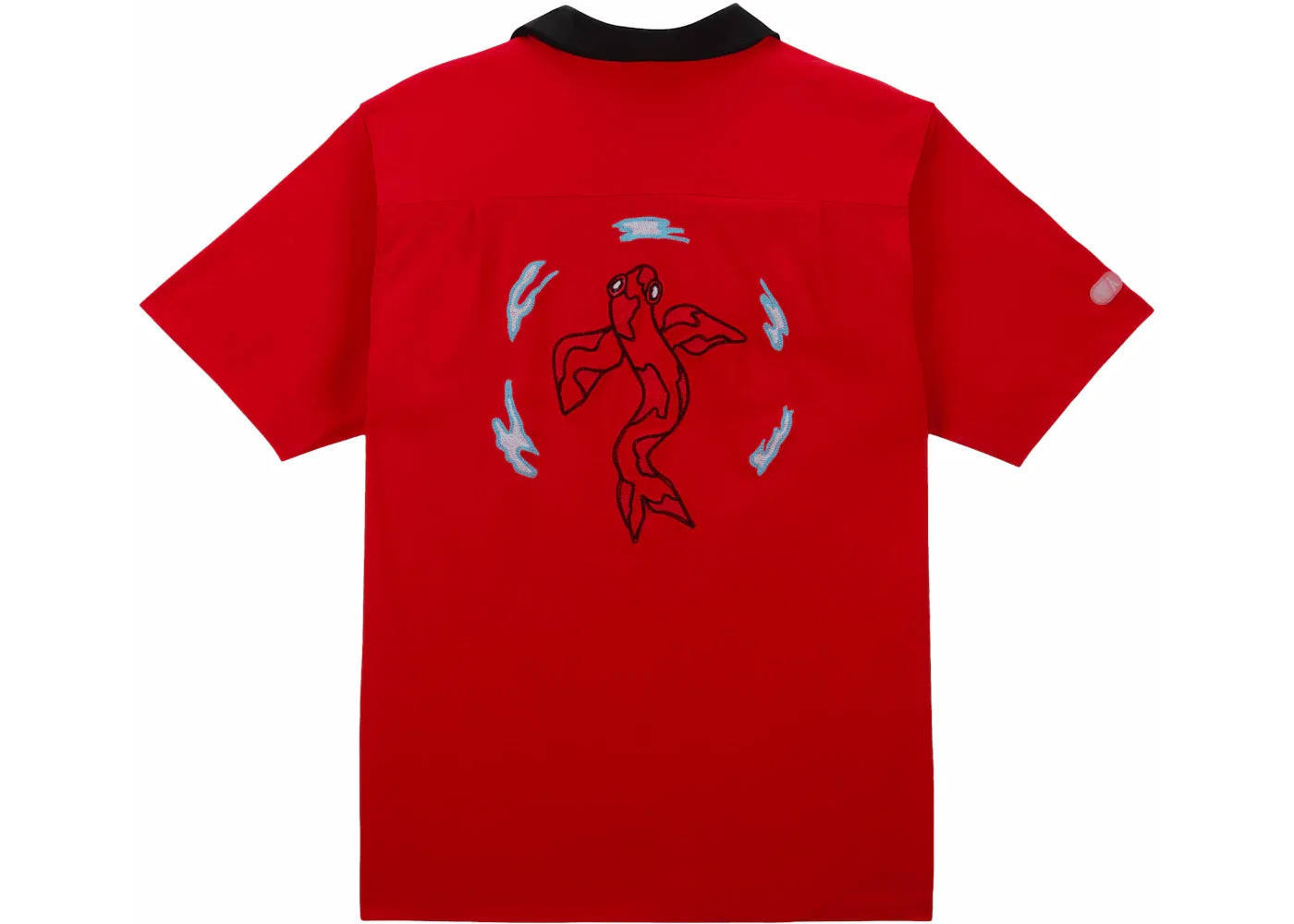Мужская рубашка с коротким рукавом Nike SB Olympics 2024 Japan S/S Bowler, University Red/Black — фото 2
