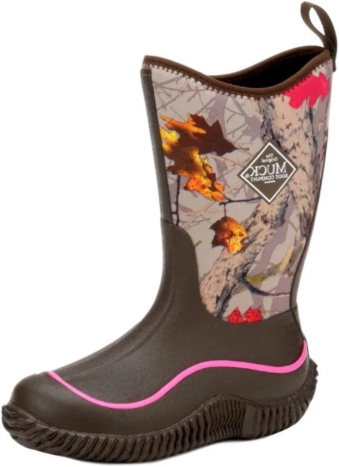 Детские ботинки с принтом Hale Hot Leaf MUCK, Chocolate Brown/Hot Leaf Camo
