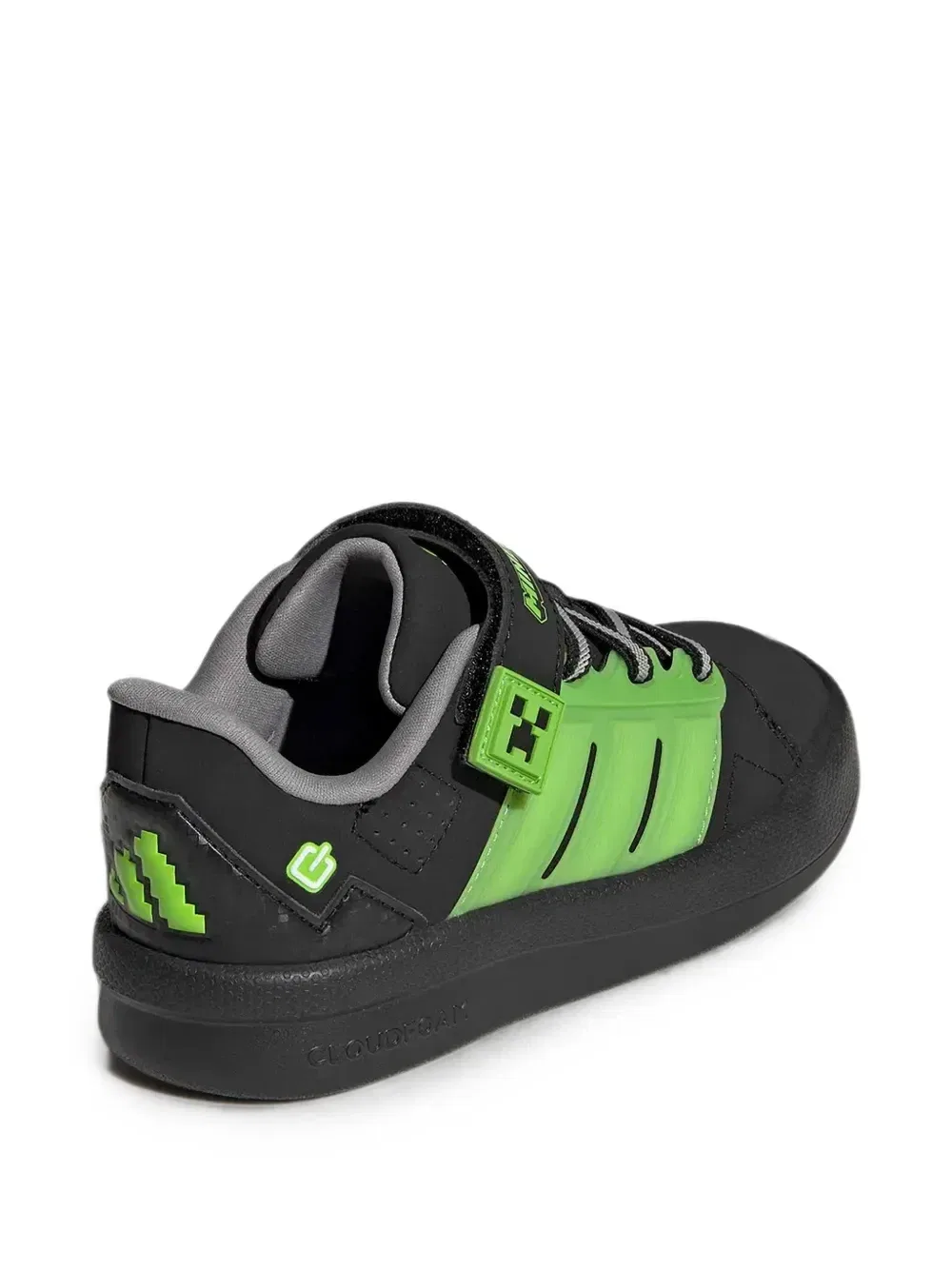 Кроссовки Лайторама Корт Майнкрафт Adidas Kids, черный — фото 3