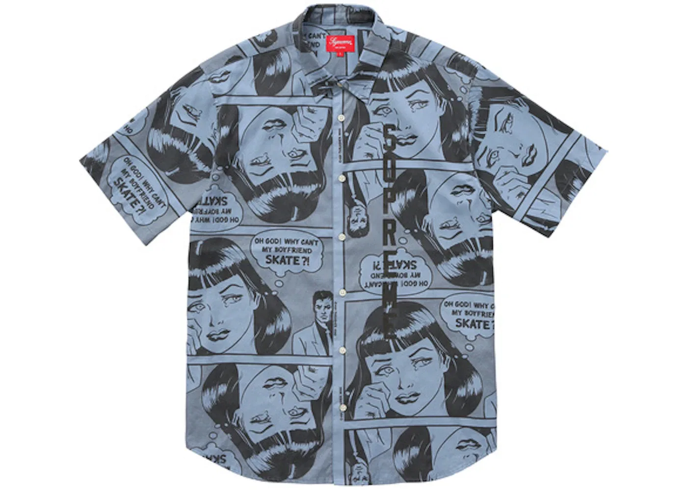 Мужская футболка с принтом Thrasher Boyfriend Supreme, Dusty Blue