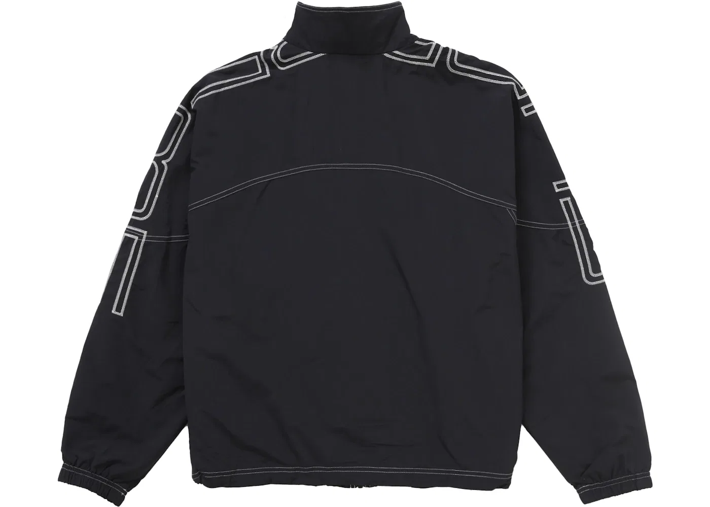 Мужская куртка с вышивкой Supreme Spellout Embroidered Track Jacket (SS25), Black — фото 3