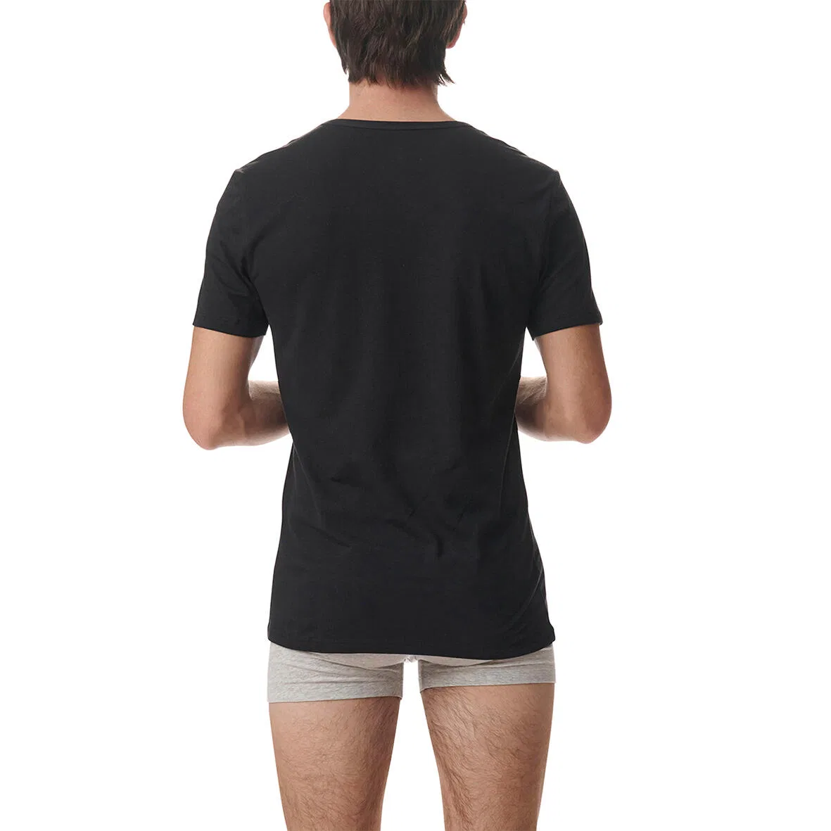 Мужские футболки с V-образным вырезом, 2 шт, adidas, Schwarz — фото 3