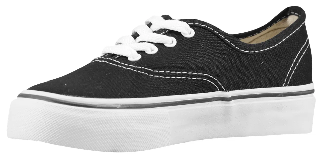 Кеды для мальчиков Authentic Vans, черный/белый — фото 2