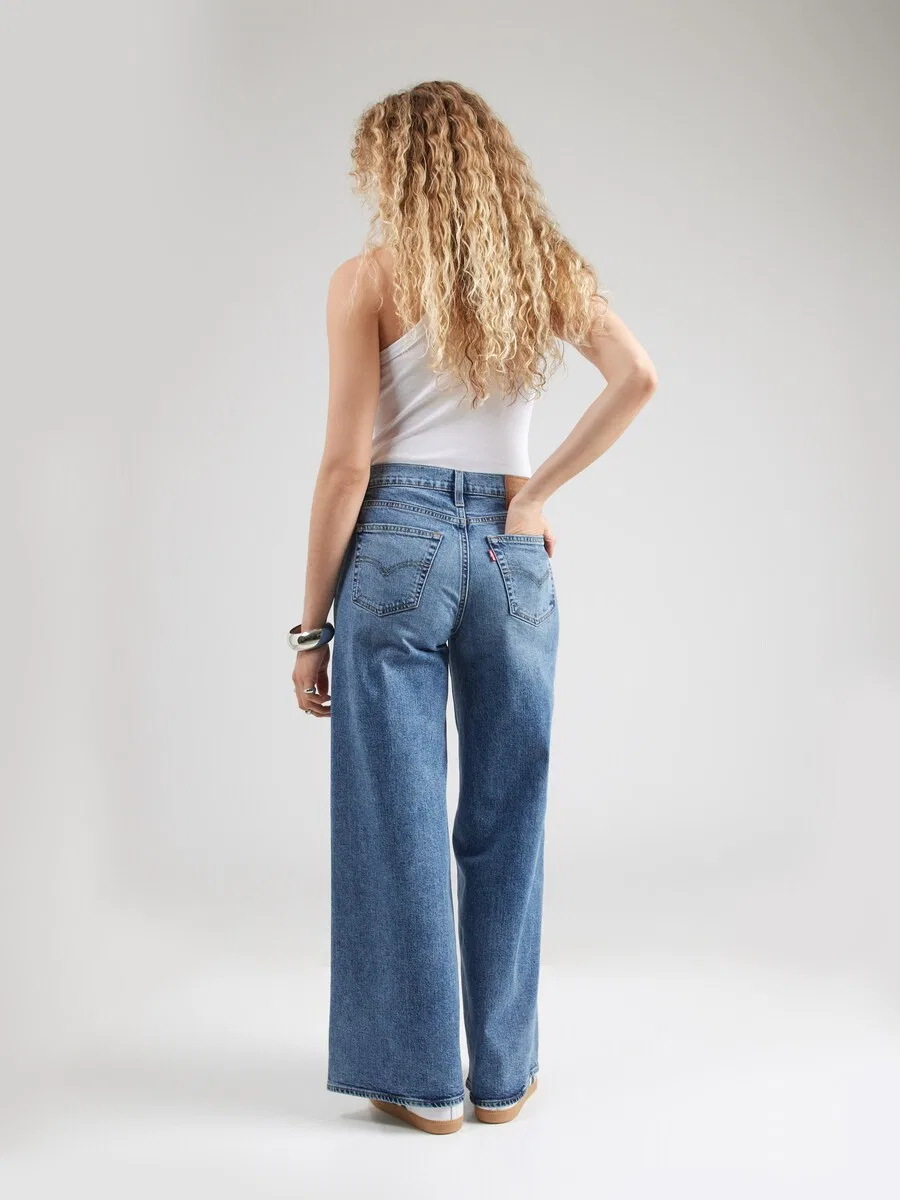 Джинсы LEVI'S с широкими штанинами, синий деним — фото 4