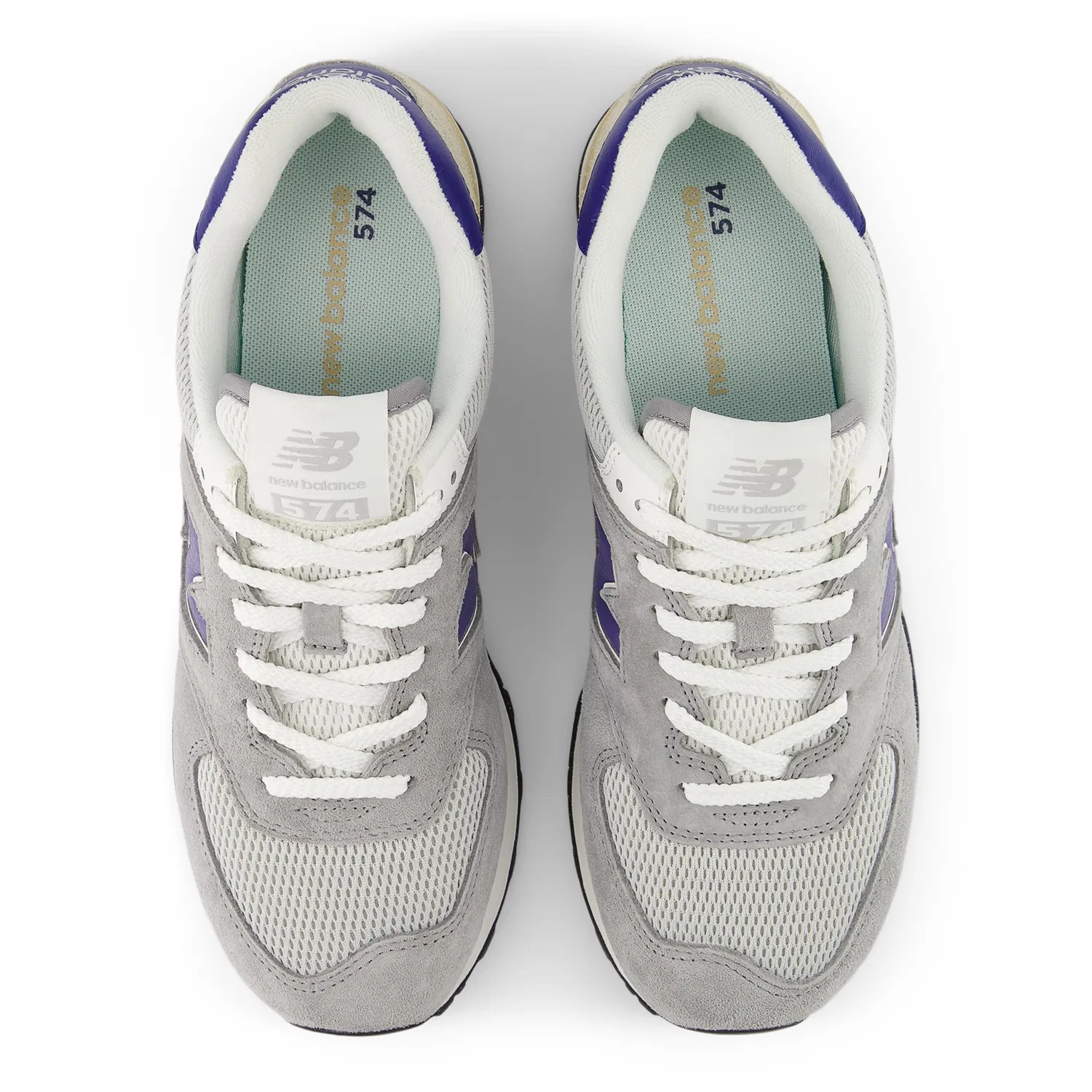 Детские кроссовки для мальчиков с сеткой New Balance 574 V2, Grey — фото 4