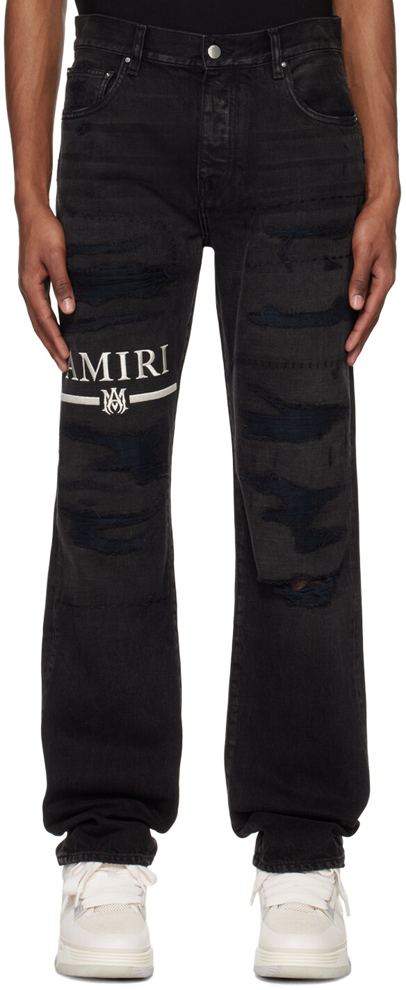 

Черные зауженные джинсы MA AMIRI