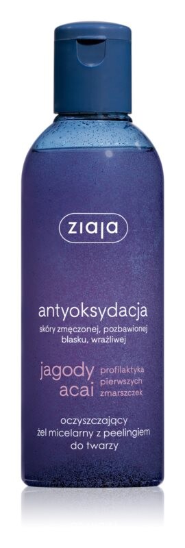 

Очищающий мицеллярный гель со скрабом для лица Ziaja Jagody Acai