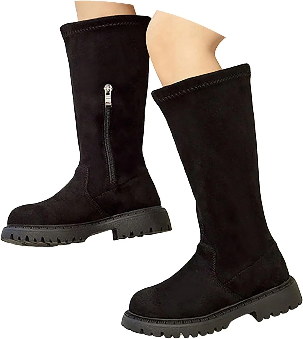 Детские сапоги для девочек с принтом Western Boots, Black