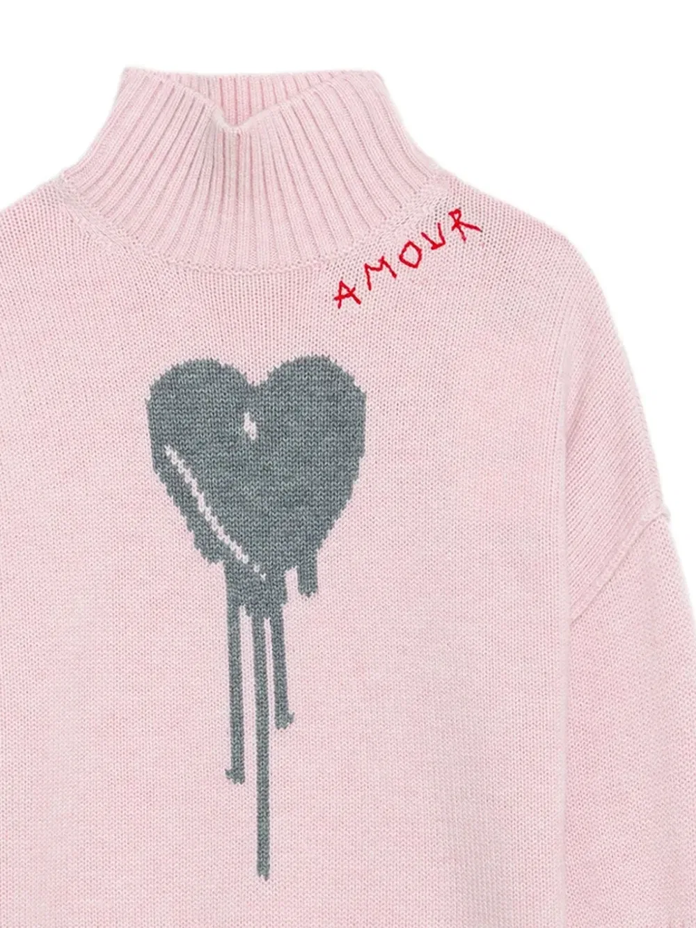 Свитер Almi Heart Zadig & Voltaire Kids, розовый — фото 2