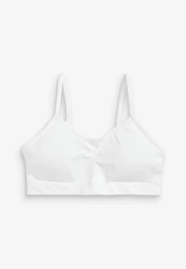 Комплект бюстье 2 шт, бесшовный, Seam free strappy crop 2 pack, Next, white, белый — фото 2