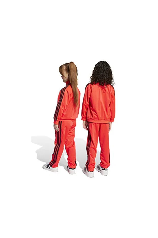 Детские спортивные штаны для девочек с принтом Firebird ts Adidas, Red — фото 3