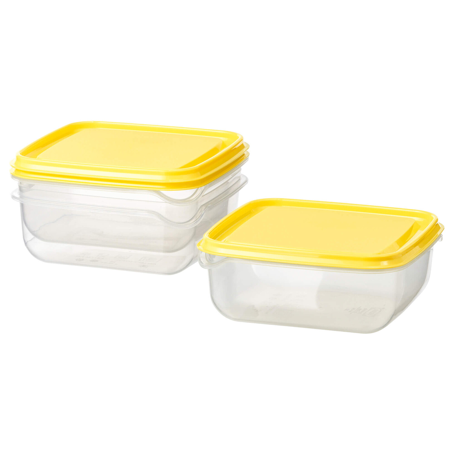 

Контейнер для хранения пищевых продуктов Ikea Pruta с крышкой 0.6 л, желтый