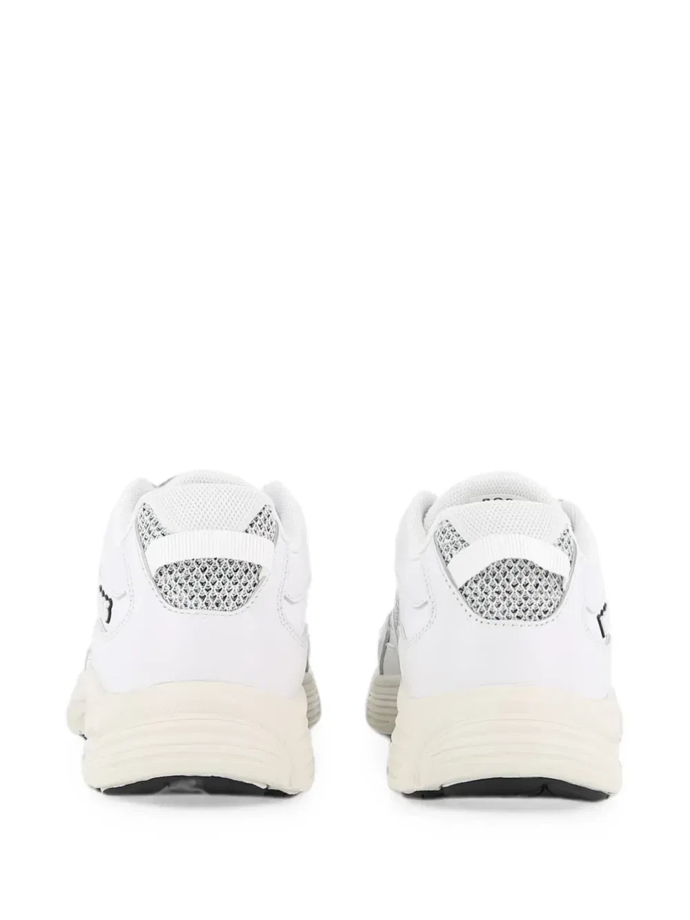 Сетчатые кроссовки со вставками Boss Kidswear, белый — фото 4