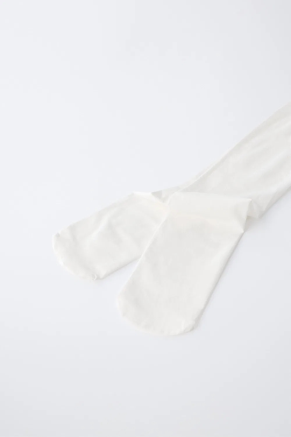 Однотонные колготки из микрофибры ZARA, White — фото 2