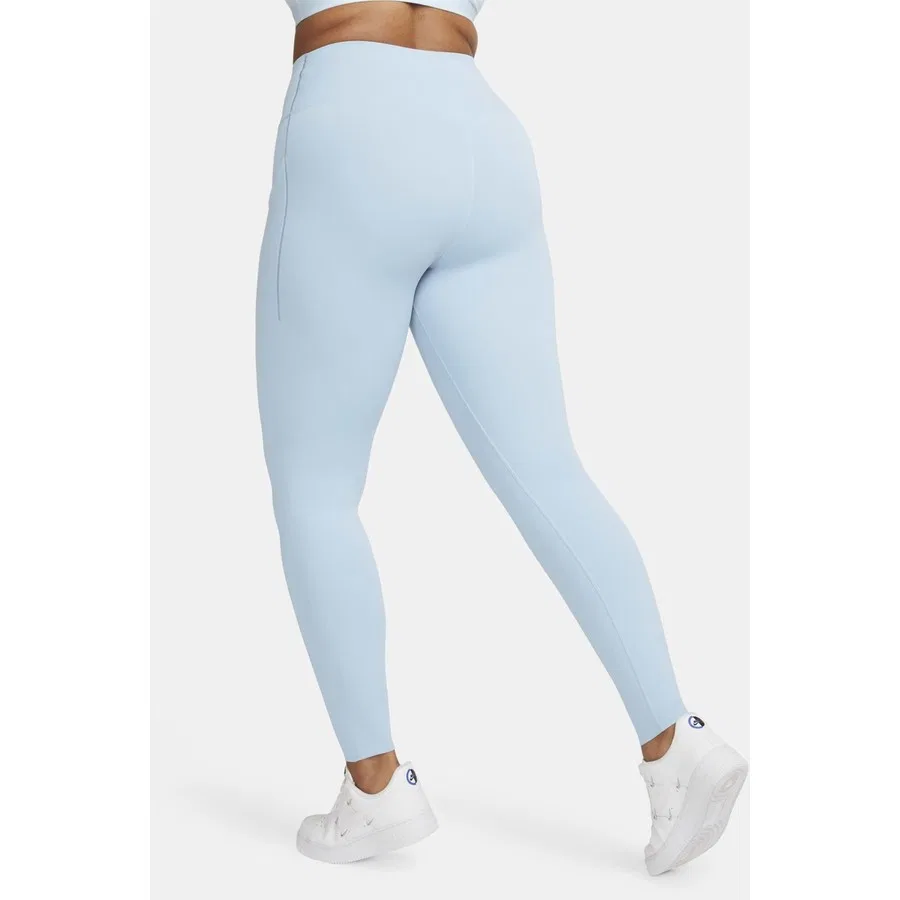 Тайтс женские с высоким поясом Nike Universa Medium Support, Светло-синий — фото 2
