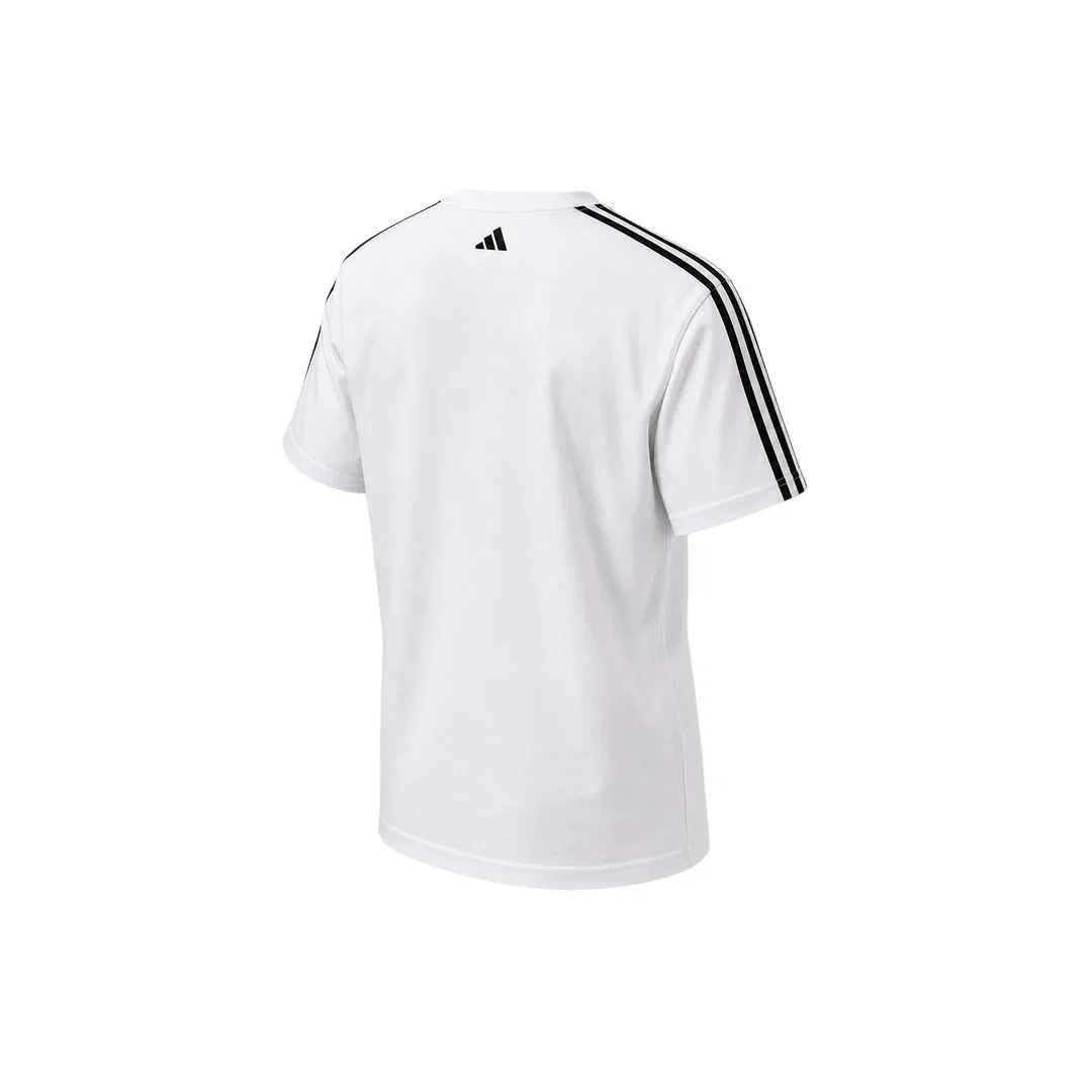 Футболка с круглым вырезом, унисекс, Adidas, White — фото 3