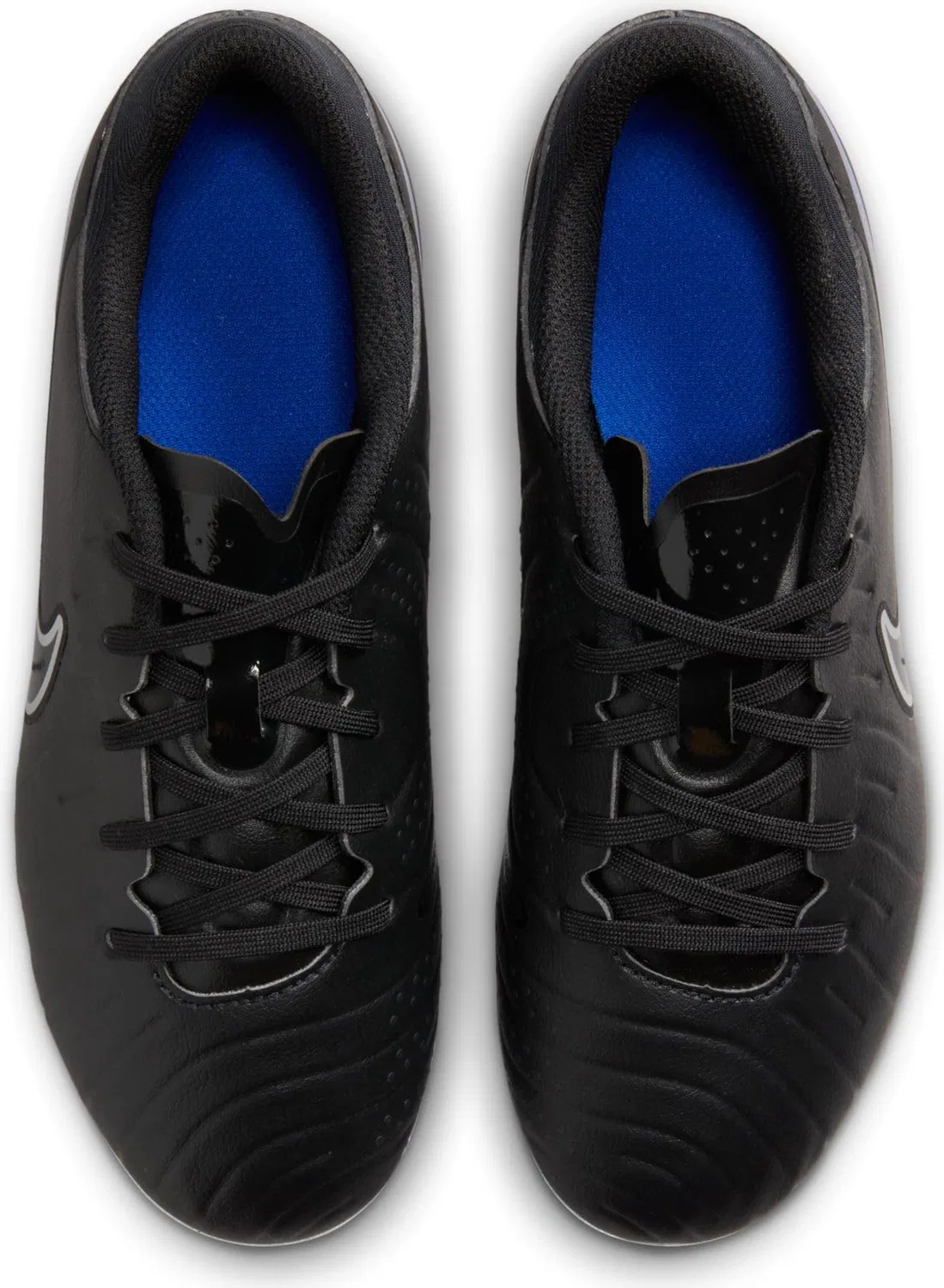Детские бутсы для мальчиков из кожи Legend 10 Academy NIKE, Black Chrome Hyper R — фото 3