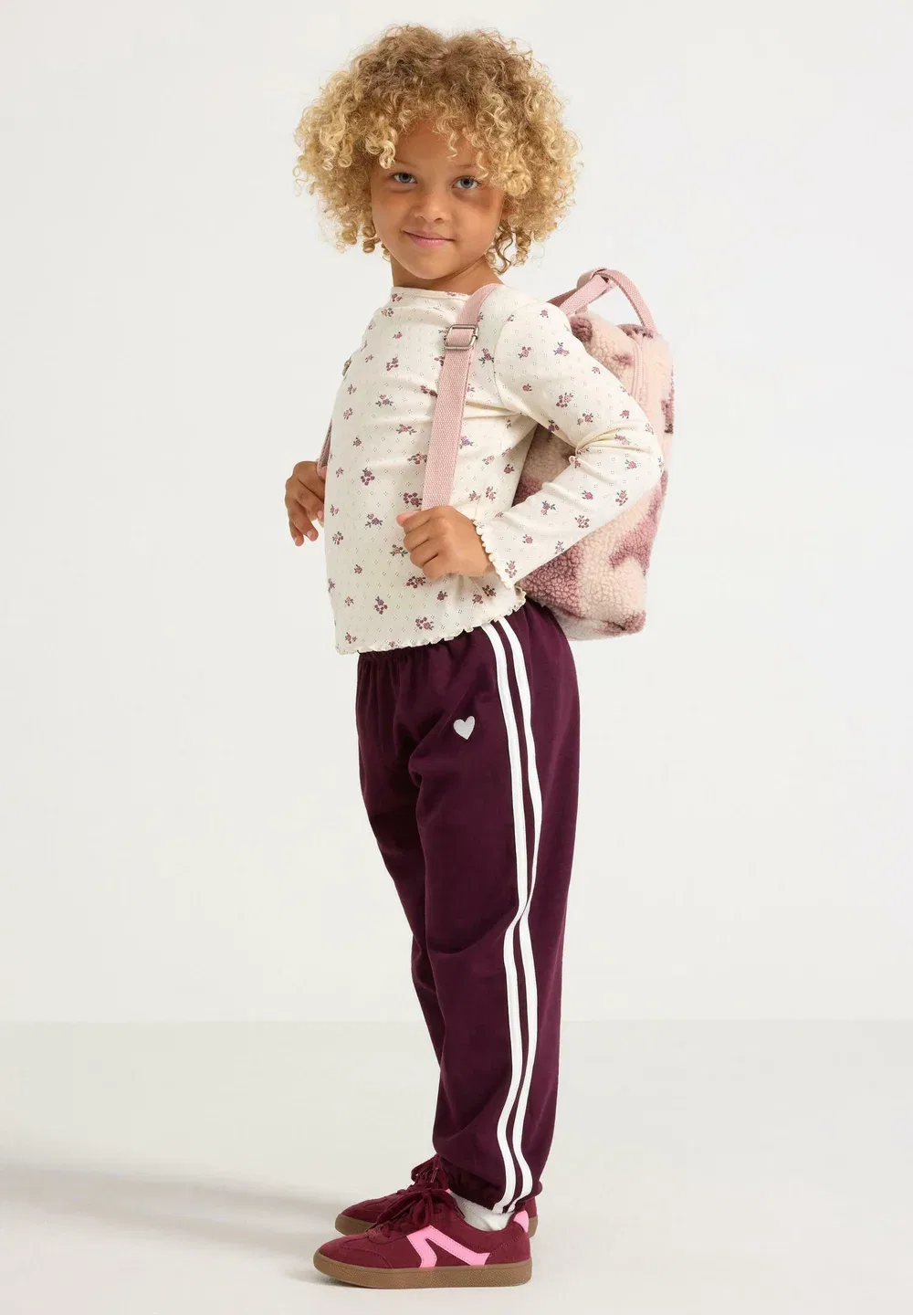 Спортивные штаны с начесом внутри Lindex, Dark Lilac — фото 4