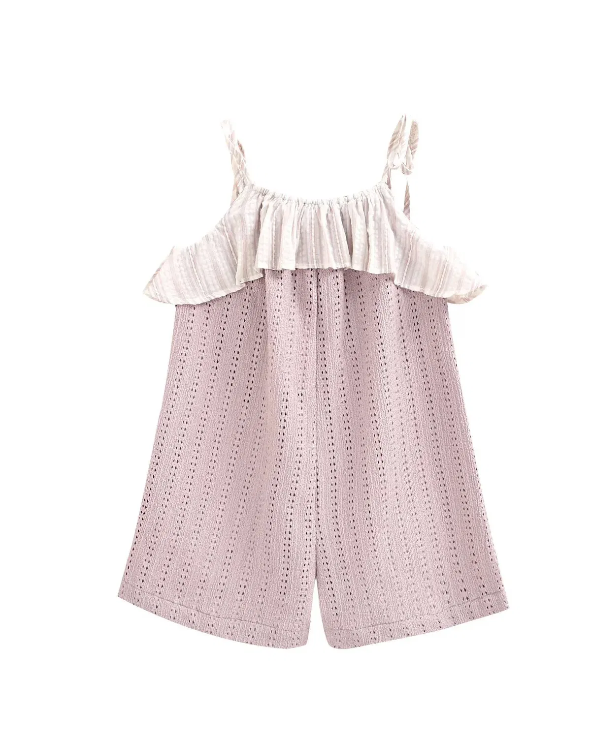 Детский комбинезон для девочек с воланами Crochet Malva Dadati, Malva — фото 2