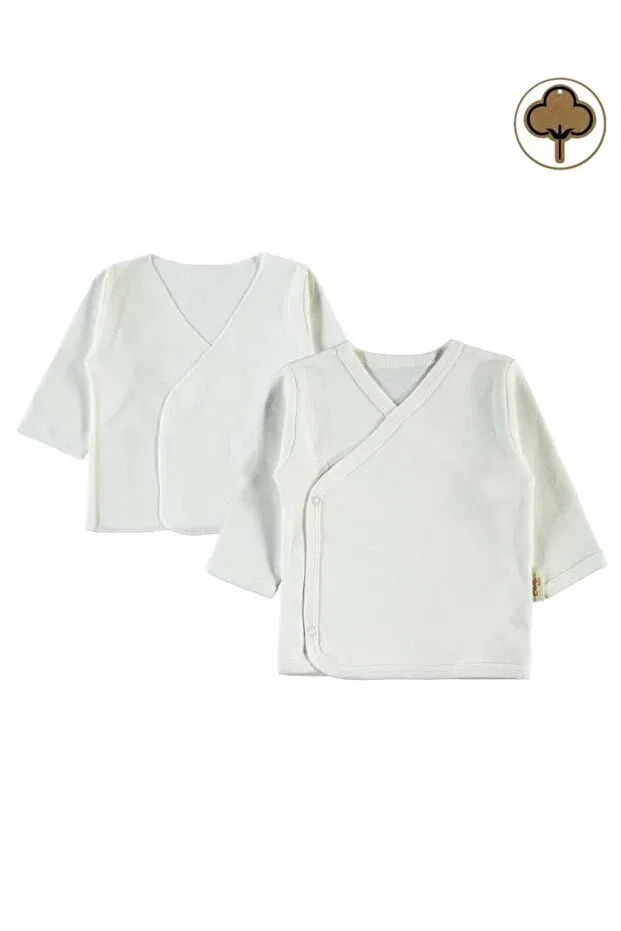 Детское боди с длинным рукавом Organic cotton inner outer bodysuit Civil Baby, Ecru