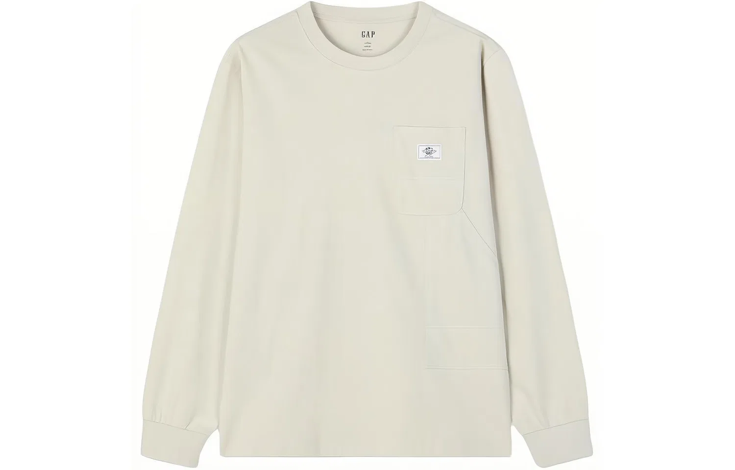Свитшот с круглым вырезом GAP, Ecru