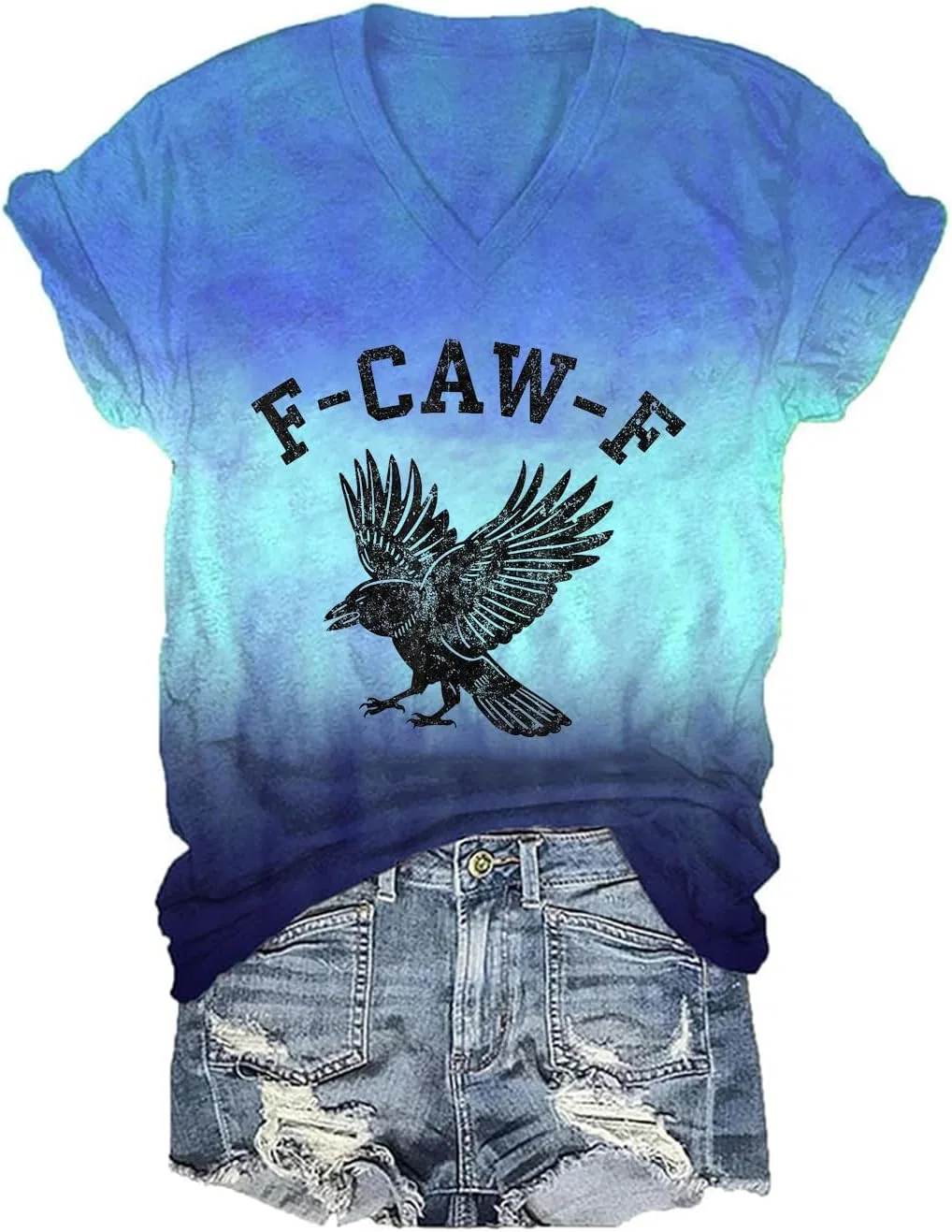 Женская футболка с принтом F-Caw-F Crow