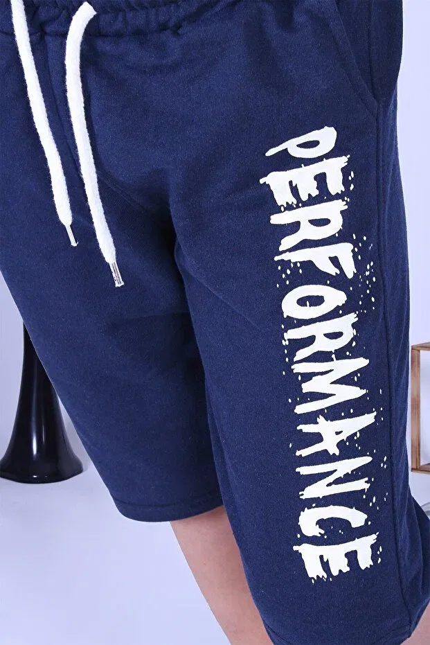 Детские шорты для мальчиков с принтом Ya Ko Kids, Navy Blue — фото 4