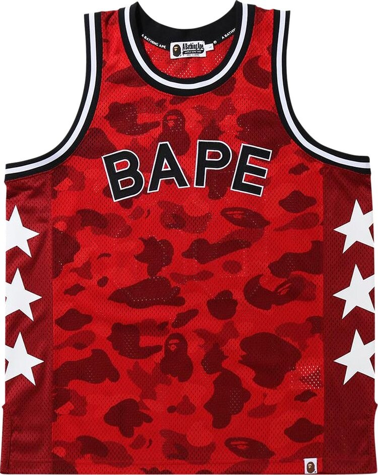 

Топ BAPE Color Camo Bape Basketball Tank Top 'Red', красный