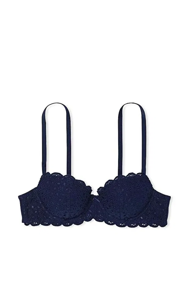 Женский бюстгальтер с кружевным воротником Victoria'S Secret, Navy Blue — фото 3