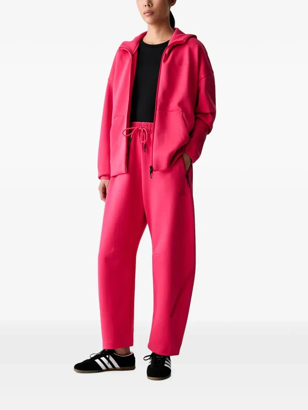 Штаны Z.N.E. с открытым низом Adidas, розовый — фото 2
