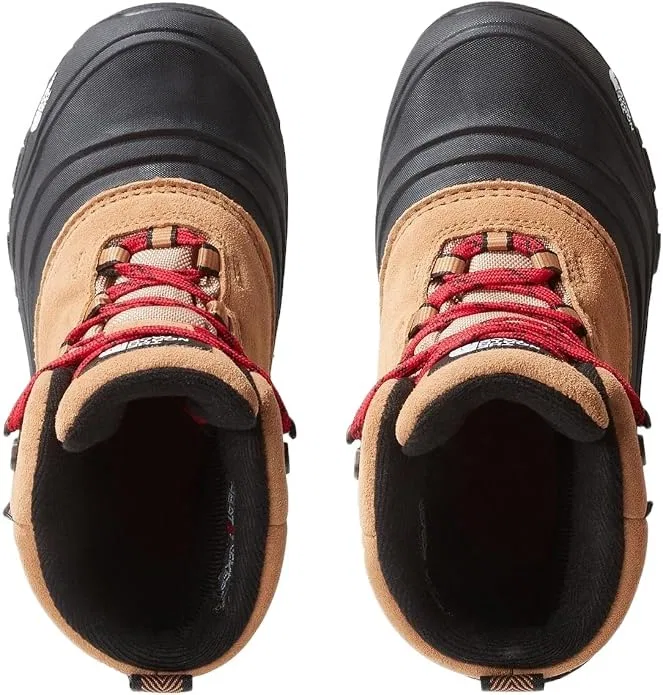 Детские ботинки для мальчиков водонепроницаемые Y Chilkat V Lace Wp The North Face, Almond Butter Tnf Black — фото 2