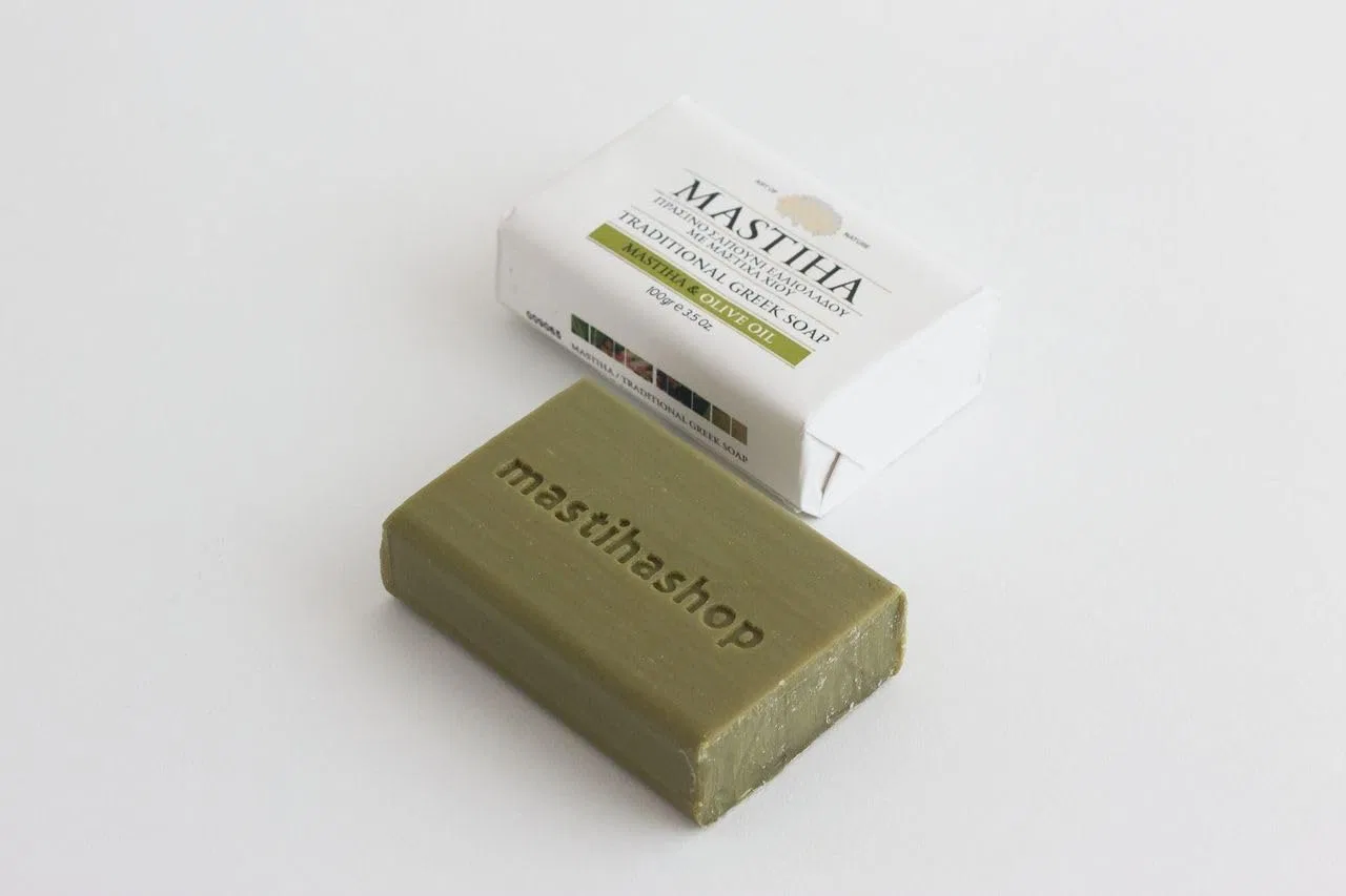 Мыло с мастикой и оливковым маслом, MASTIHA, 100 г, Green