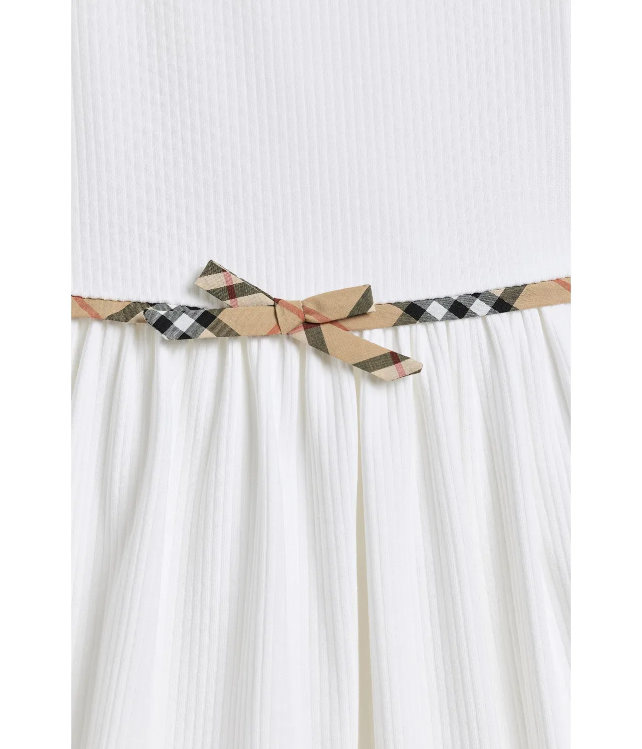 Платье Orla в клетку (для младенцев) Burberry Kids, White — фото 3