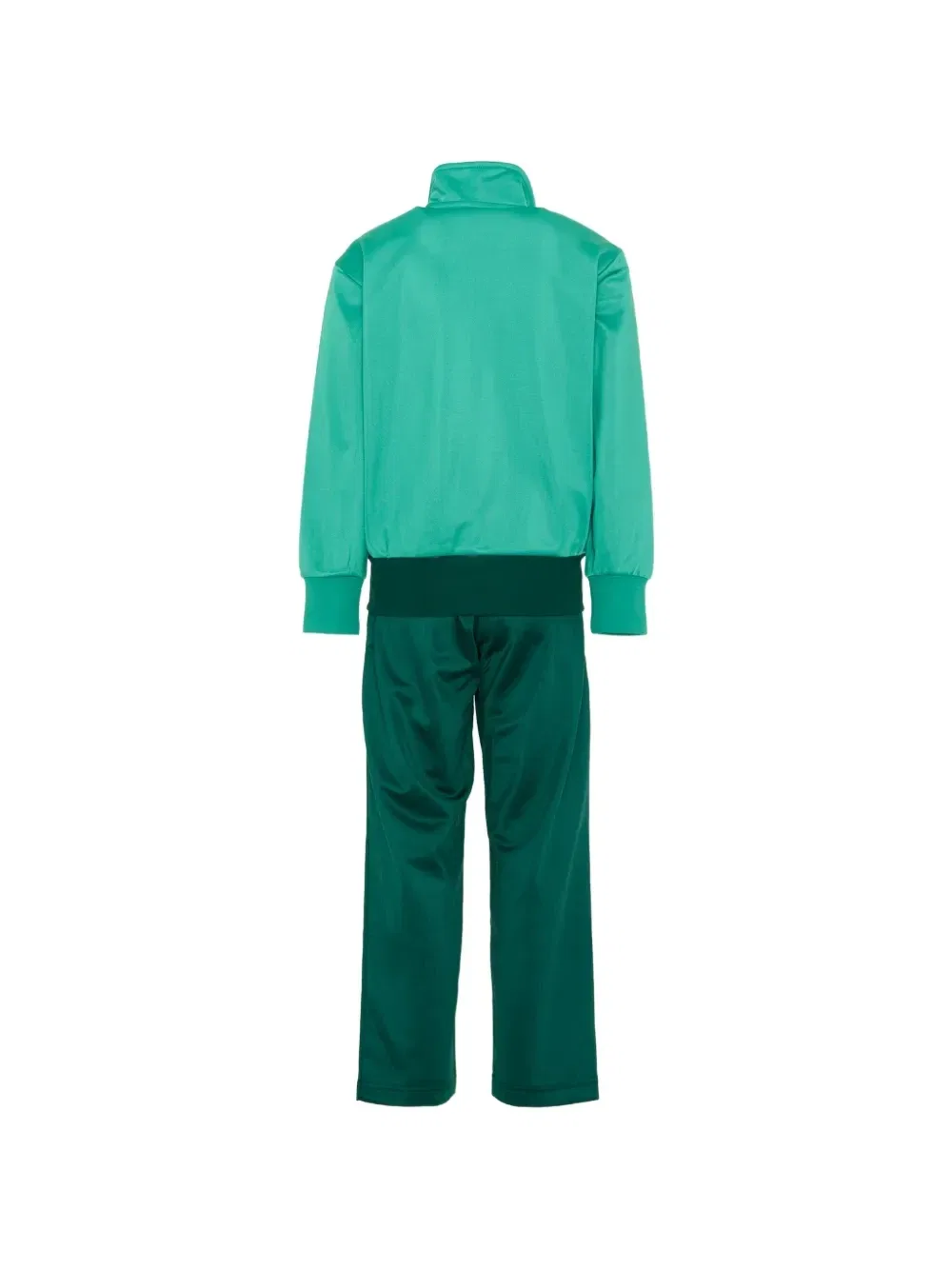 Спортивный костюм с логотипом и вставками adidas Kids, зеленый — фото 2